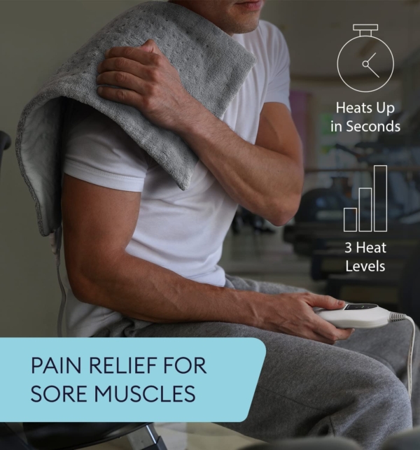 GENIANI XL Heating Pad for Back Pain & Cramps Relief Waters Of Atlantis